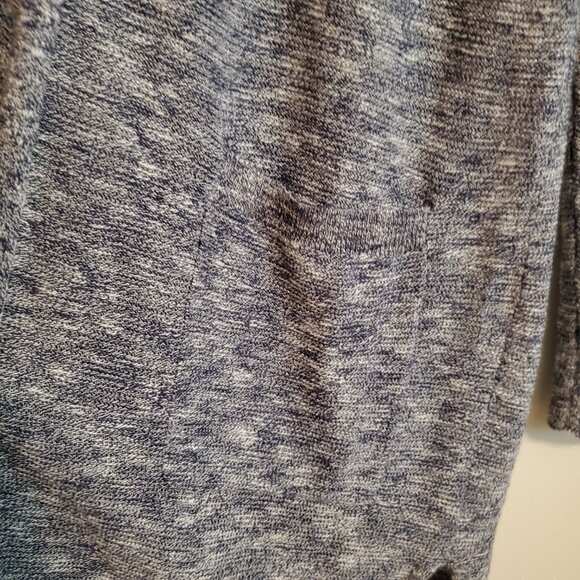 Marine Layer Nantucket Open Front Cardigan Medium Burnout Blue and White - Picture 16 of 16